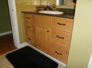 maple vanity
